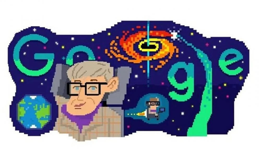 Google Doodle: Αφιερωμένο στον εξαίρετο φυσικό Στίβεν Χόκινγκ